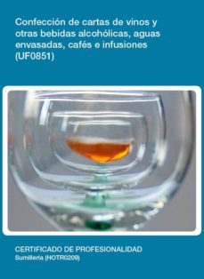 (i.b.d.) confeccion de cartas de vinos y otras bebidas alcoholica s, aguas aguas envasadas, cafes e infusiones.-9788416102075