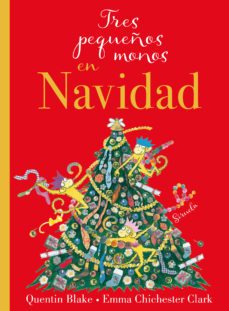 tres pequeños monos en navidad-9788419207975