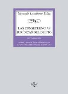las consecuencias juridicas del delito-gerardo landrove diaz-9788430942275