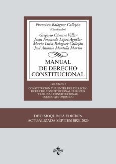 manual de derecho constitucional (vol. i): constitucion y fuentes del derecho. derecho constitucional europeo. tribunal           constitucional. estado autonomico-9788430979875