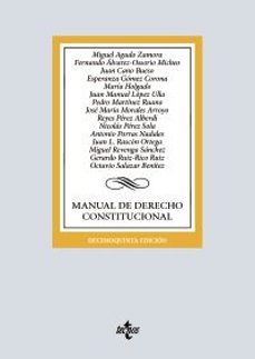manual de derecho constitucional (15ª ed.)-miguel agudo zamora-fernando alvarez-ossorio micheo-9788430992775