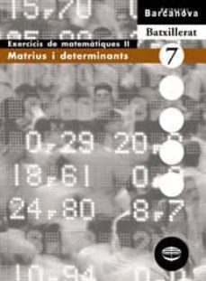 matrius i determinants  (cataluña)-9788448915575