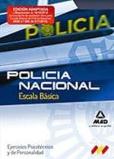 escala basica de policia nacional. ejercicios psicotecnico y de personalidad-9788467687675