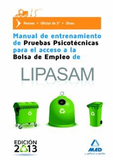 manual de entrenamiento de pruebas psicotécnicas para el acceso a la bolsa de empleo de lipasam-9788467694475