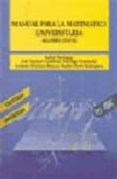 manual para la matematica universitaria algebra lineal-9788473561075