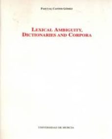 lexical ambiguity, dictionaries and corpora-9788476847275