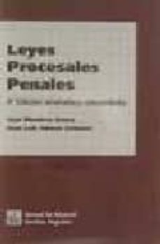leyes procesales penales (4ª ed.)-juan nontero aroca-juan luis gomez colomer-9788484421375