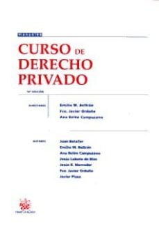 curso de derecho privado (14ºed.)-emilio beltran sanchez-9788490042175