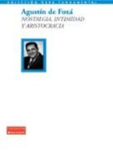 nostalgia, intimidad y aristocracia-9788492543175