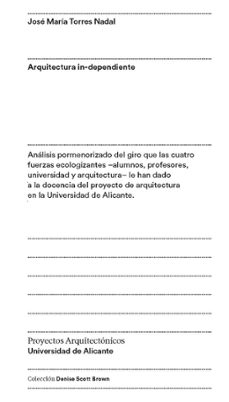 arquitectura in-dependiente-jose maria torres nadal-9788497176675