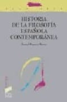 historia de la filosofia española contemporanea-9788497564175