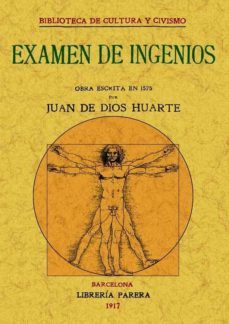 examen de ingenios (ed. facsimil)-juan de dios huarte-9788497614375