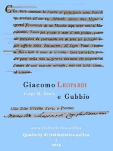 giacomo leopardi e gubbio (ebook)-9788822882875
