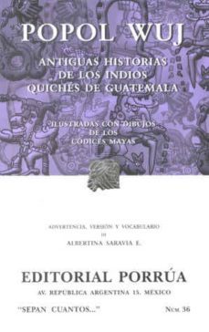 antiguas historias de los indios quiches de guatemala (22ª ed.) ( coleccion sepan cuantos nº 36)-9789700730875