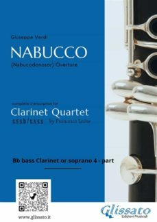 clarinet 4/bass part of "nabucco" overture for clarinet quartet (ebook)-9791220889575