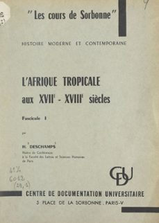 -hubert deschamps-9782307168485
