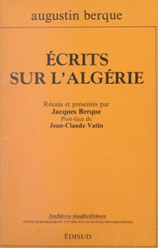 ecrits sur l'algerie (ebook)-augustin berque-9782744918285
