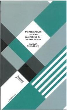 memorandum para los miembros del intima teater de su director-9788409620685