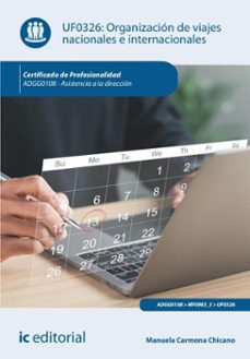 organizacion de viajes nacionales e internacionales. adgg0108 (ebook)-manuela carmona chicano-9788411844185