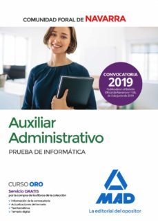 auxiliar administrativo de la comunidad foral de navarra. prueba de informatica-9788414228685