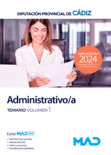 administrativo/a. temario (vol. 1)-9788414280485