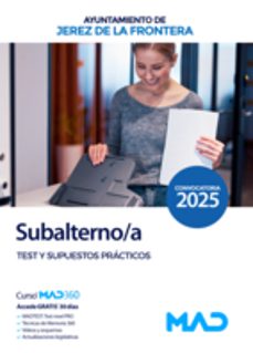 subalterno/a del ayuntamiento de jerez de la frontera. test y supuestos prácticos-9788414293485