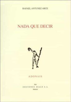 nada que decir-rafael antunez arce-9788432133985