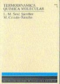 termodinamica quimica molecular. 1-luis m. sese sanchez-9788436225785