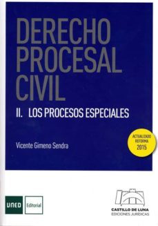 derecho procesal civil. ii los procesos especiales-vicente gimeno sendra-9788436264685