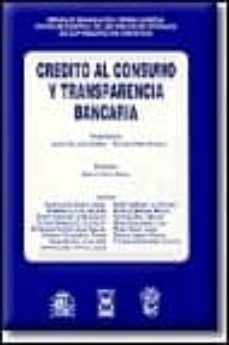 credito al consumo y transparencia bancaria incluye cd rom-ubaldo nieto carol-9788447009985