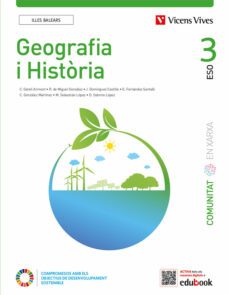 geografia i historia 3º eso comunitat en xarxa illes balears-9788468285085