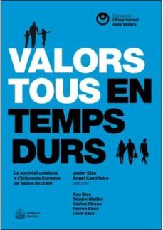 valors tous en temps durs-javier elzo-9788472269385