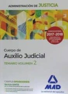 administracion de justicia: auxilio judicial: temario (2 vol) 1ª parte y 2ª parte-9788491474685