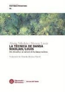 la tecnica de dansa nikolais/louis-alwin nikolais-murray louis-9788498038385