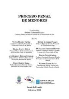 proceso penal de menores-esther gonzalez pillado-victor moreno catena-9788498764185