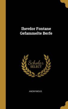ihevdor fontane gefammelte berfe-9780270050295