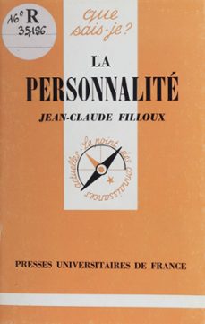 la personnalite (ebook)-jean claude filloux-9782130669395