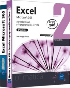 excel microsoft 365 - pack de 2 libros: aprender excel y la programacion en vba (2ª edicion)-9782409047695