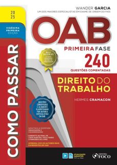 como passar oab primeira fase - 240 questes comentadas - direito do trabalho (ebook)-hermes cramacon-9786561204095
