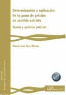 determinacion y aplicacion de la pena de prision en sentido estricto. teoria y practica judicial (ebook)-9788411225816