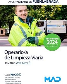 operario/a de limpieza viaria del ayuntamiento de fuenlabrada temario vol. 2-9788414283295