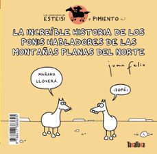 la increible historia de los ponis habladores de las montañas planas del norte * esteisi tiene piojos (las aventuras de esteisi y pimiento 3)-juan feliu sastre-9788417383695