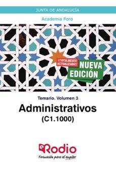 administrativos de la junta de andalucia (c1.1000). temario volum en 3.-9788417976095