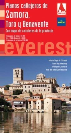 planos callejeros de zamora, toro y benavente con mapa de carrete ras provincial (serie roja)-9788424103095