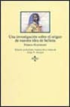 una investigacion sobre el origen de nuestra idea de belleza-francis hutcheson-9788430921195