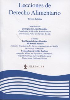 lecciones de derecho alimentario-jose ignacio lopez gonzalez-9788461665495