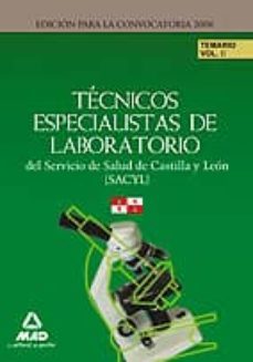 tecnico especialista en laboratorio del servicio de salud de cast illa y leon (sacyl). temario vol ii-9788466558495