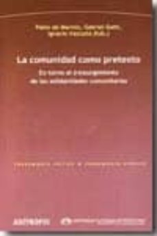 la comunidad como pretexto-9788476589595