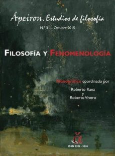 filosofia y fenomenologia nº 3 (octubre 2015): estudios de filosofia-roberto ranz-9788494425295
