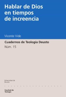 hablar de dios en tiempos de increencia (ebook)-vicente vide-9788498309195
